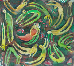 Víctor Cháca, Reencarnación del ángel, 2000, acuarela sobre papel, 56 x 62 cm.JPG