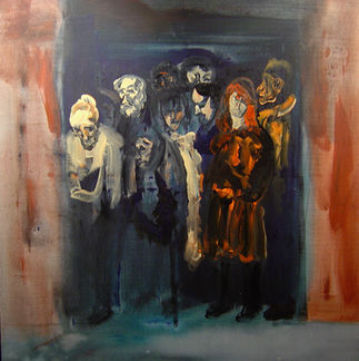 Luis Filcer, El Elevador, 2000, acrílico sobre tela, 150 x 130 cm.JPG