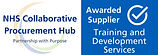NHS collaborative Procurement Hub Training and Development supplier badge
