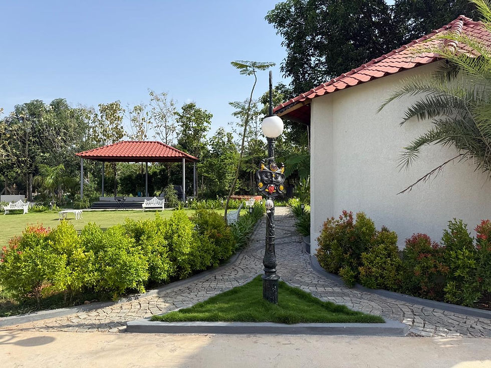 Farm house landscape