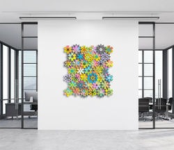 #43Hashtags - in digital space | 2021 | uv cured inkjet on cnc cut acrylic mounted to composite alum