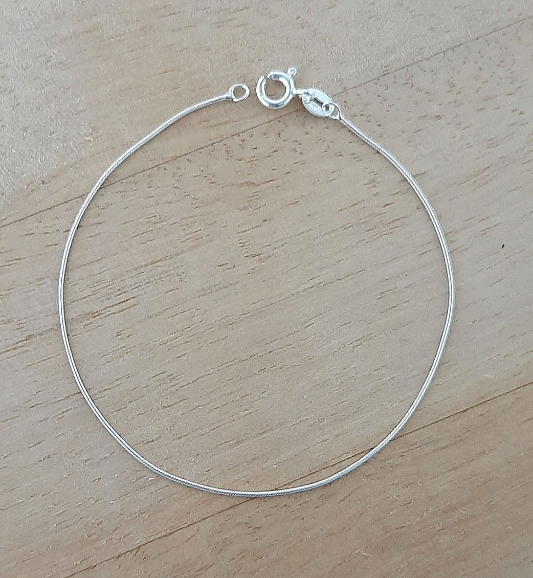 Pulseira prata 925 rabo de rato 1.5mm