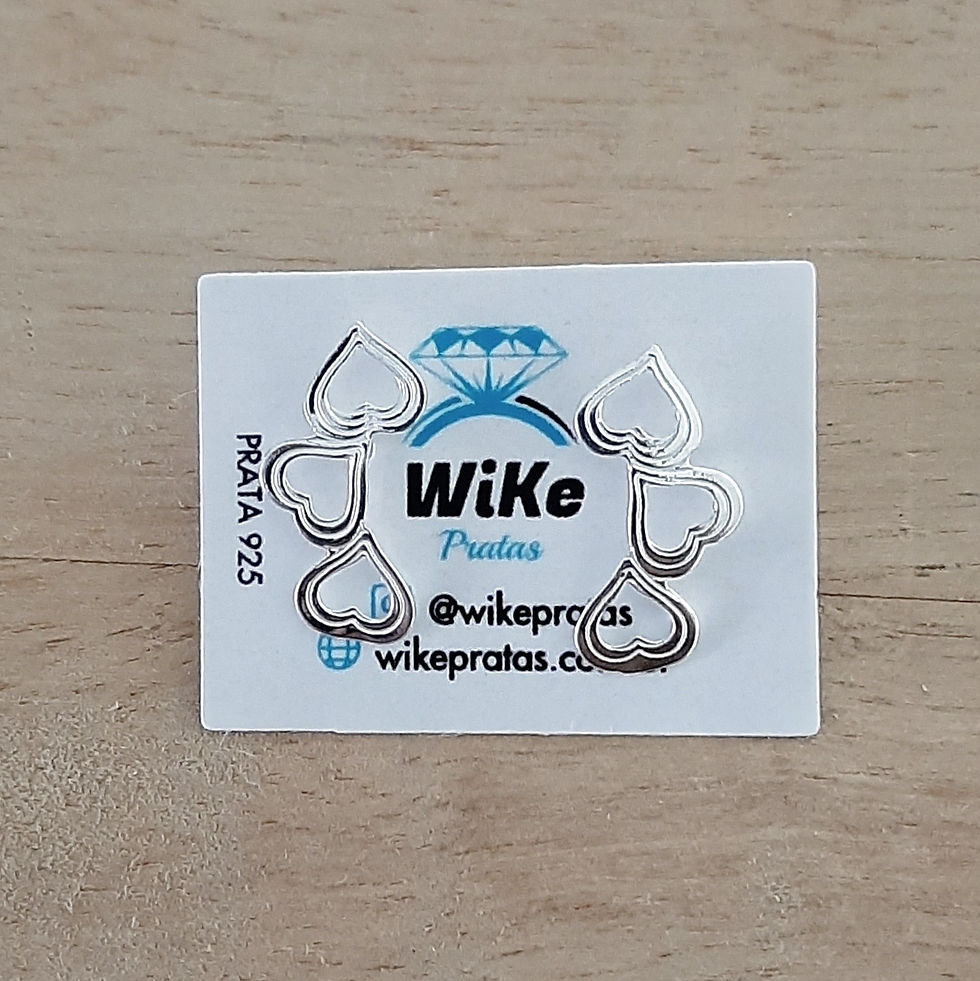 Miniatura: Brinco ear cuff corações