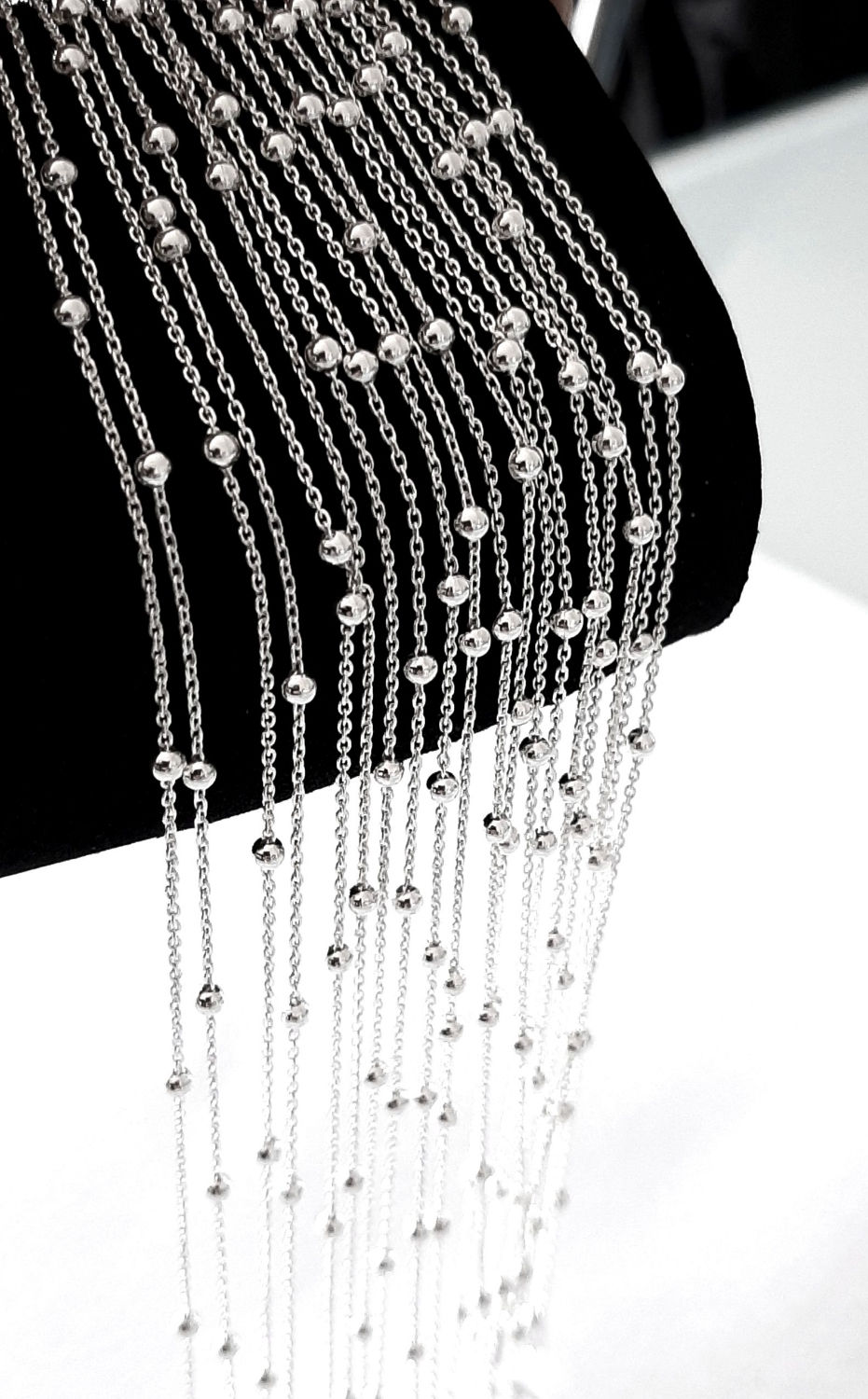 Miniatura: Pulseira prata 925 cartier bolinha