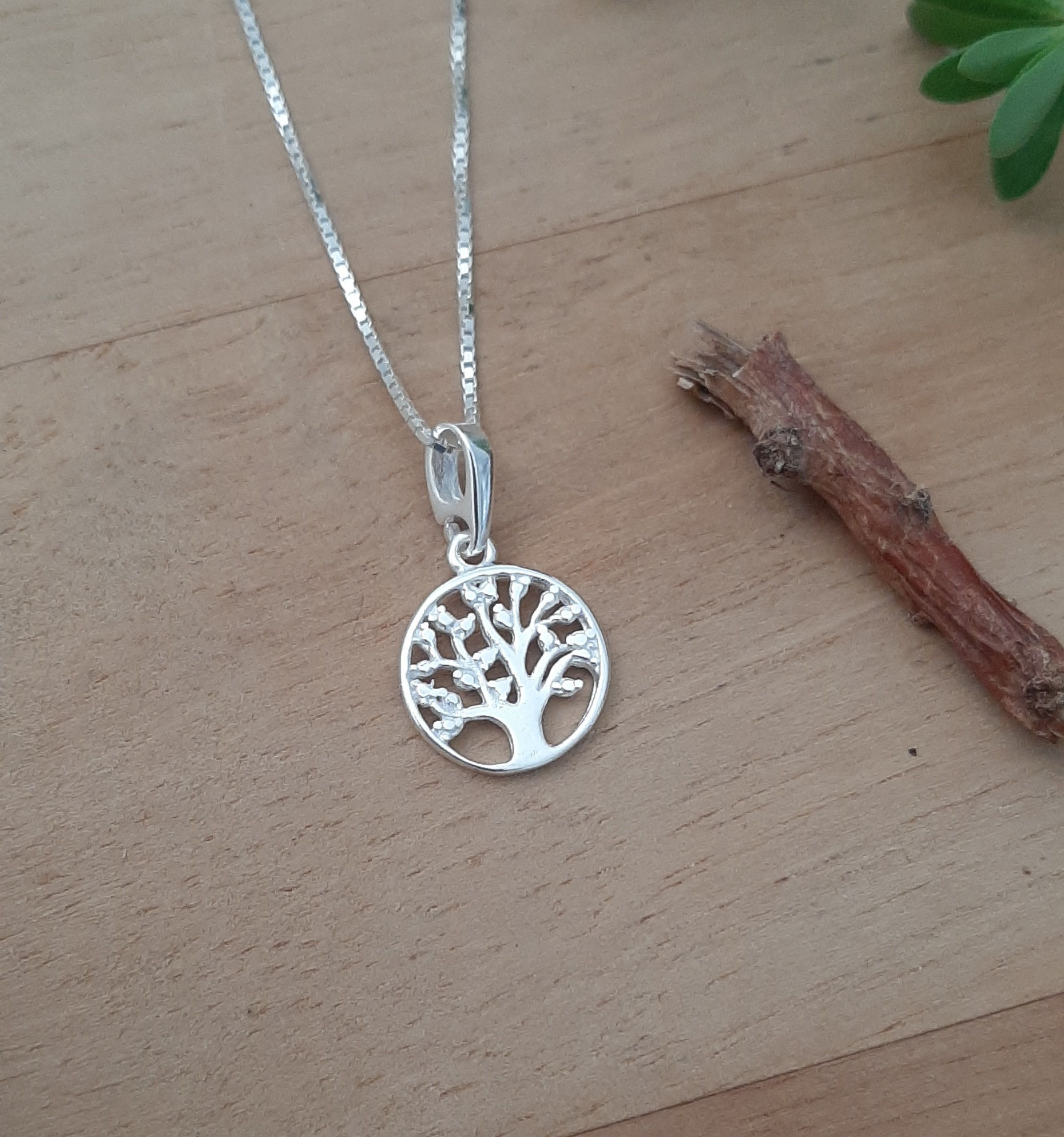 Gargantilha prata 925 árvore da vida vazado N°2