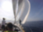 Sailing with gennaker