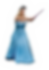 Vector of Jen wielding a toy Minecraft sword, wearing a light blue ball gown and VR headset on top of her head.