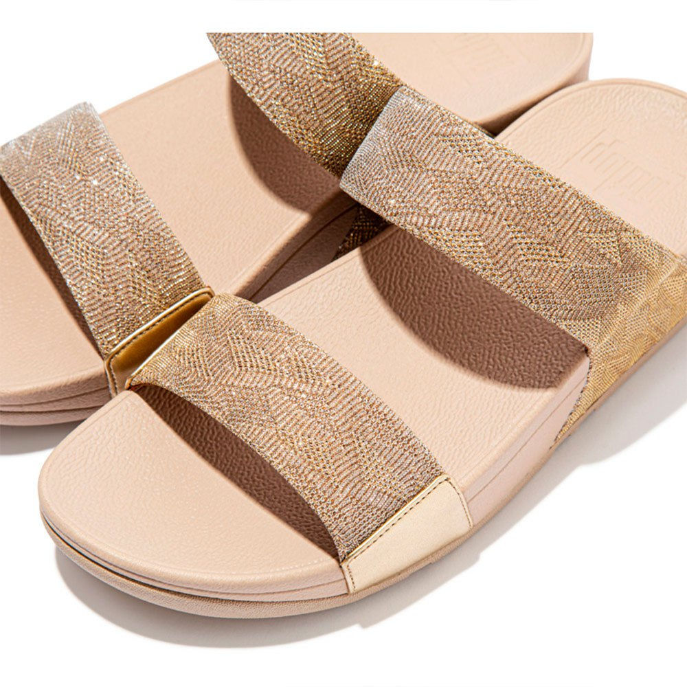 FITFLOP LULU SANDAL GEO GLITZ PLATINO