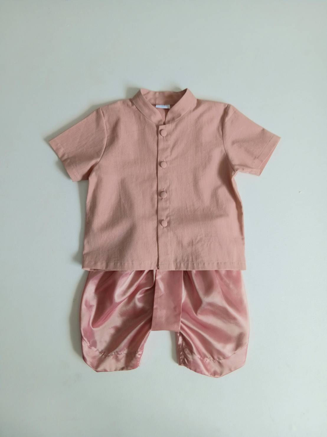 ชุดไทยเด็กชายผ้าฝ้าย