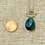 Thumbnail: Ruby Zoisite and Fine/Sterling Silver Pendant Necklace Green Black Pear Teardrop