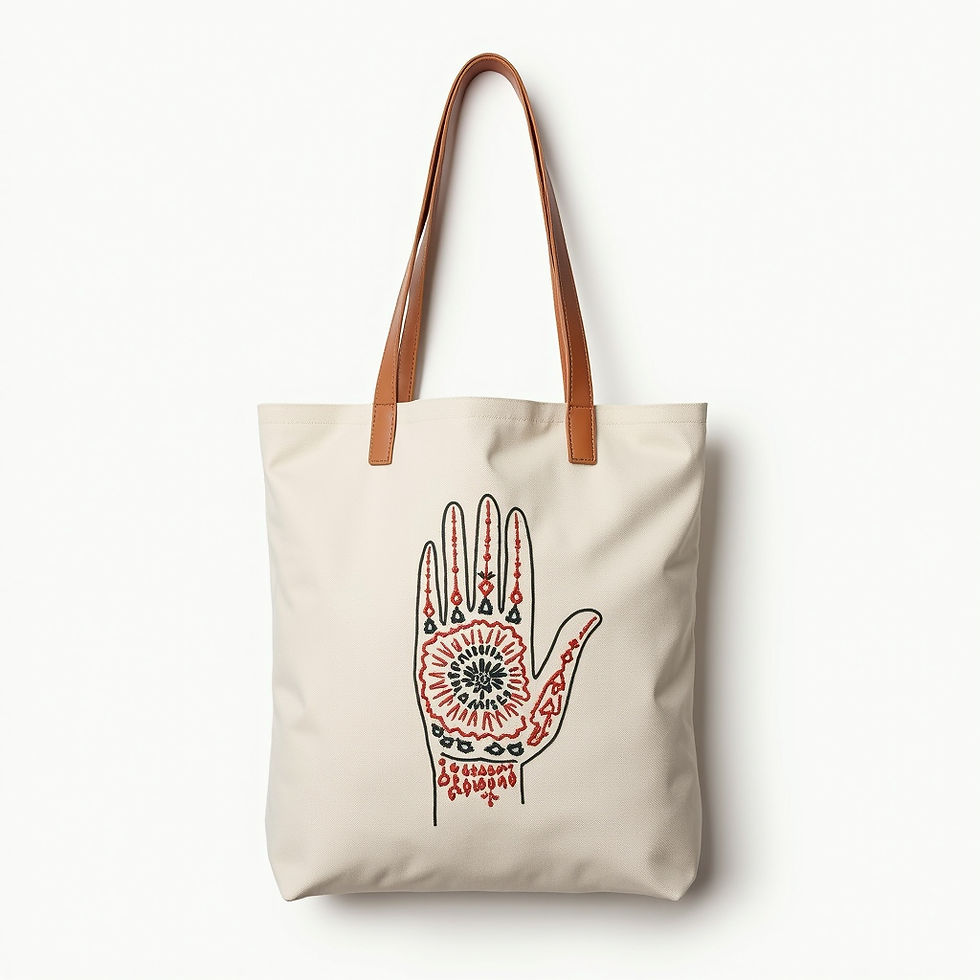 Embroidered Tote Bag