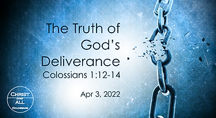 Colossians Sermon Series
