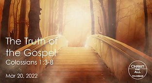 Colossians Sermon Series