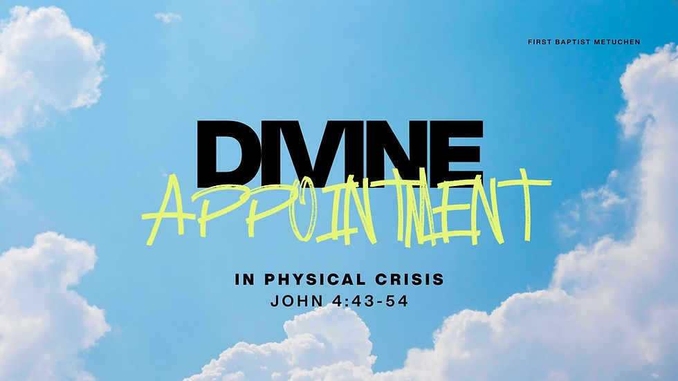 Divine Appointment in Physical Crisis