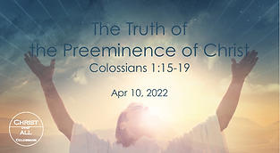 Colossians Sermon Series