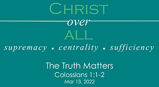 Colossians Message Series