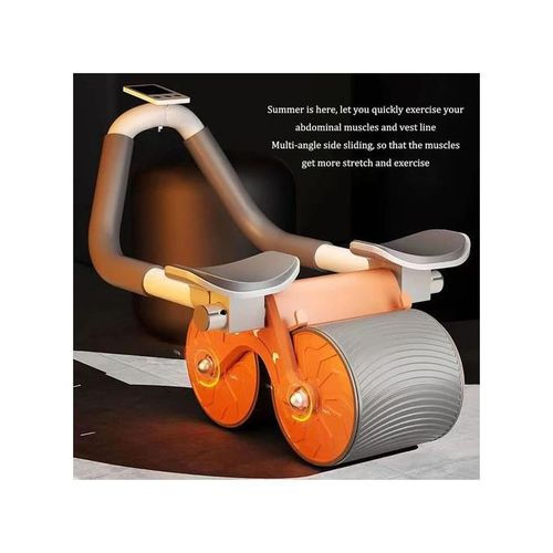Thumbnail: 2-in-1 Abdominal Wheel Exerciser with Elbow Support, Workout Timer