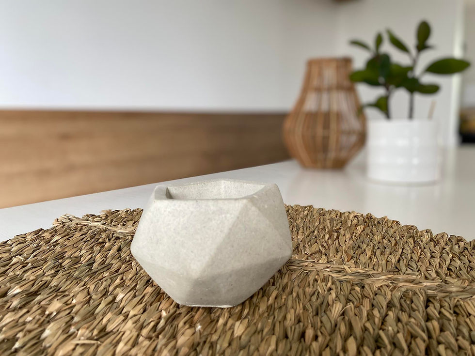 Miniature : Petit pot en béton "Grenat"