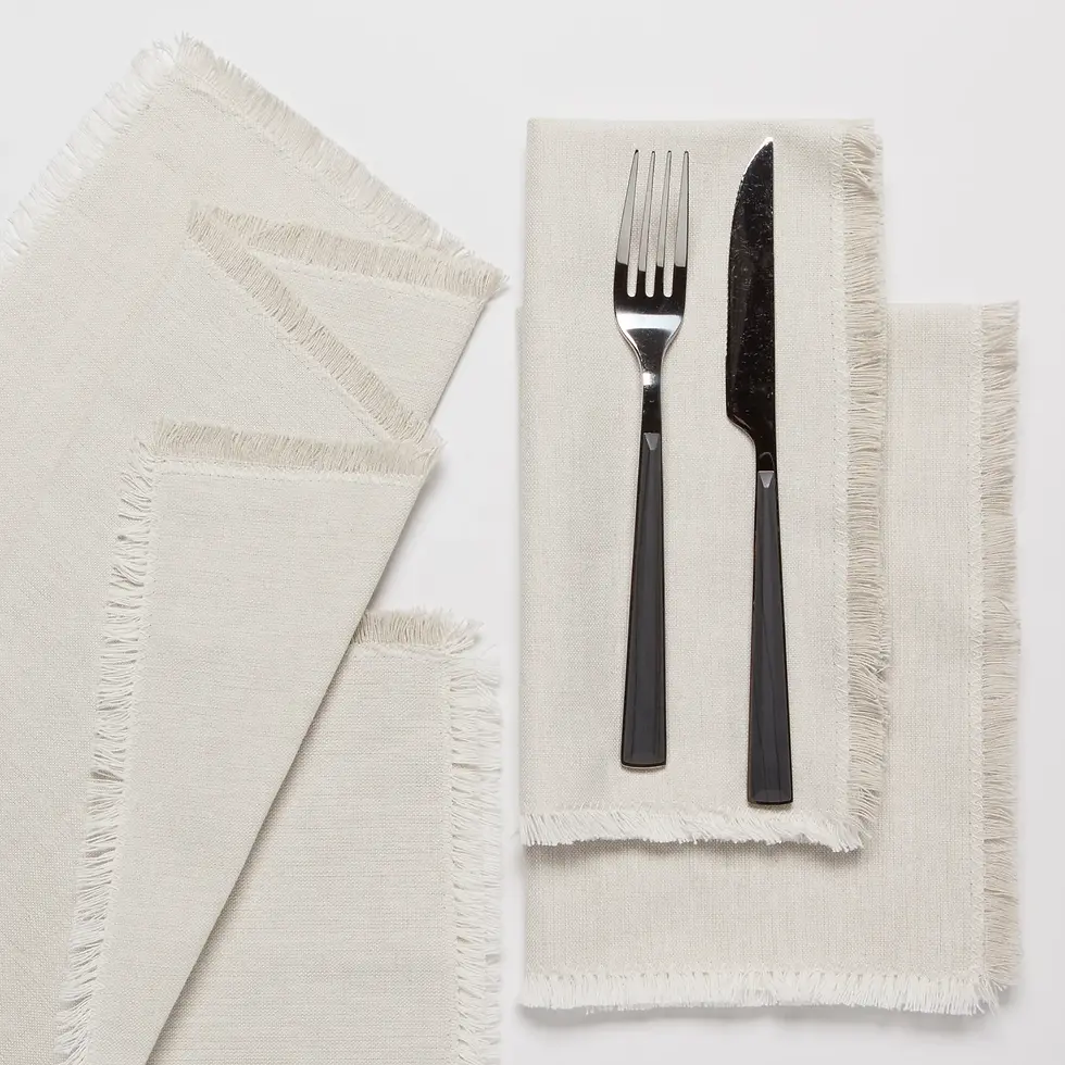 Miniature : Serviettes Chambrey - 4pc