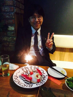 懇親会＆加藤先生の誕生日＼（＾o ＾）／