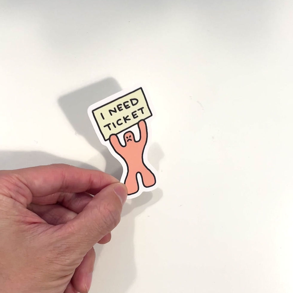 Thumbnail: “You are in the queue” Sticker Pack