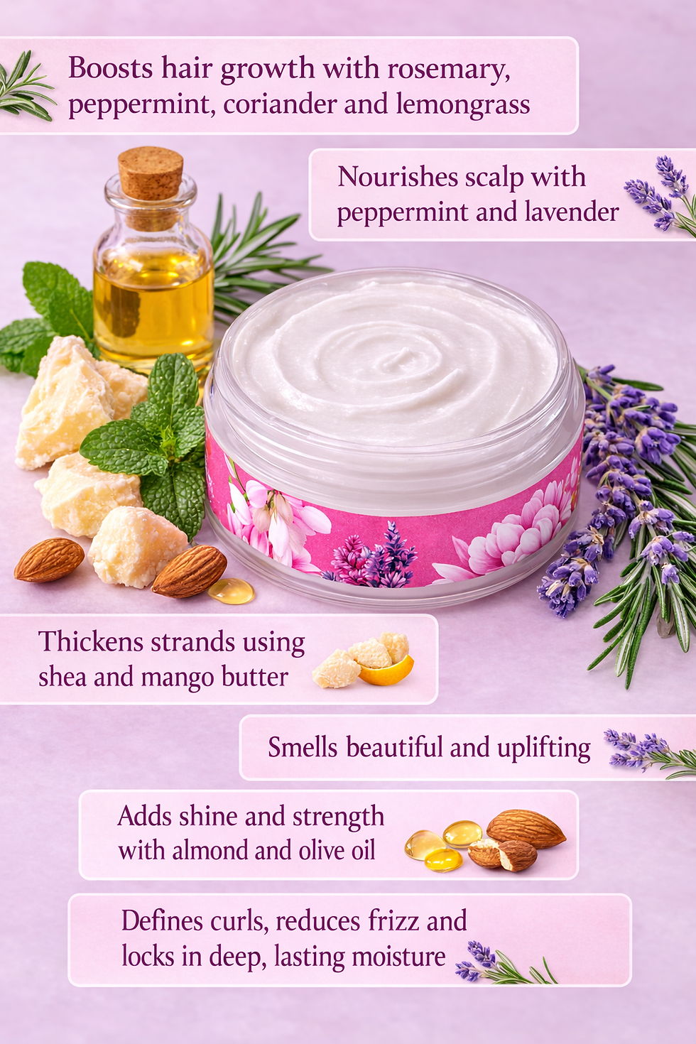 Thumbnail: Flowers, Fruits & Herbs Hair Butter