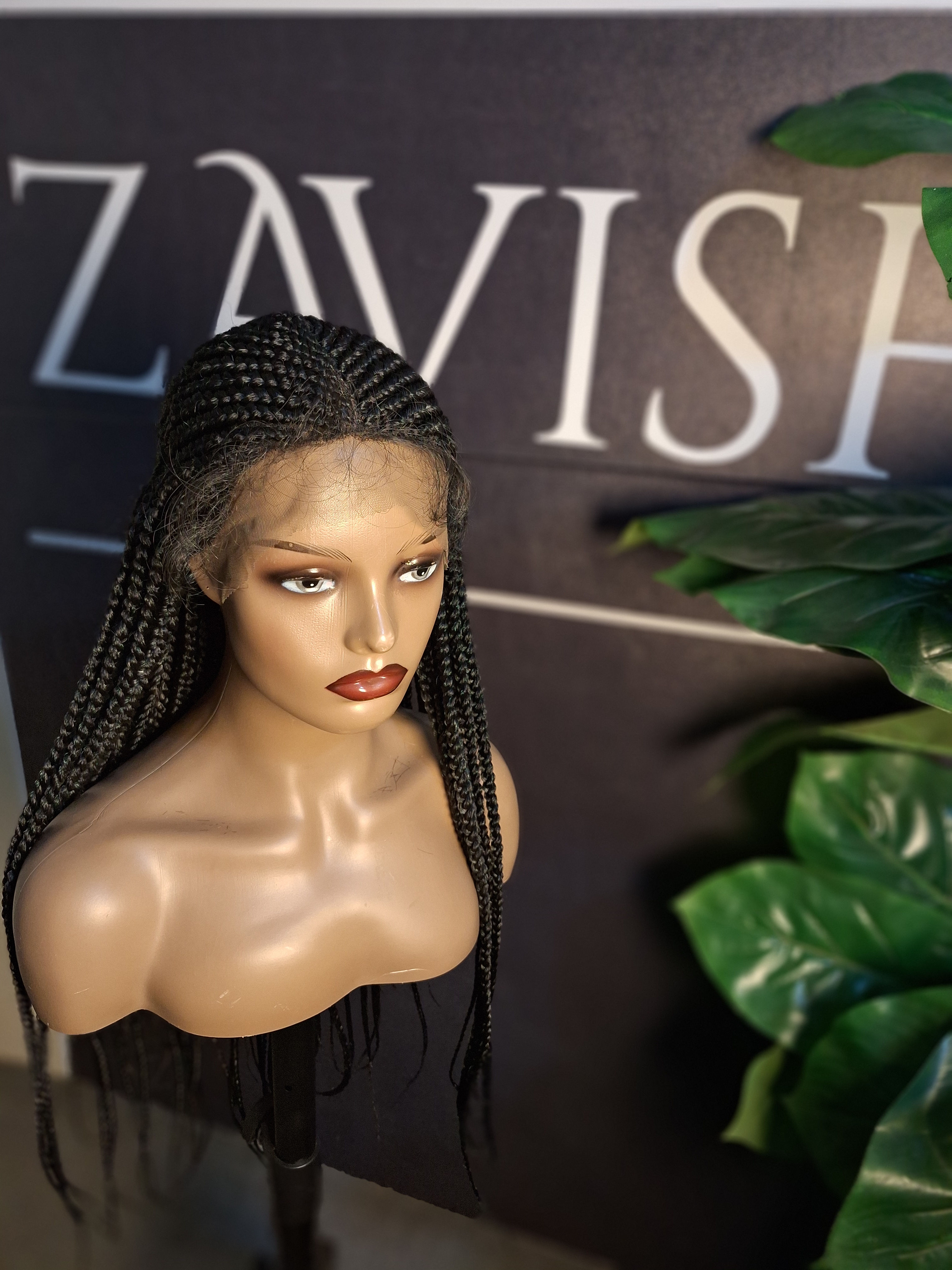 Premium Braided Wig, 28 Inches.