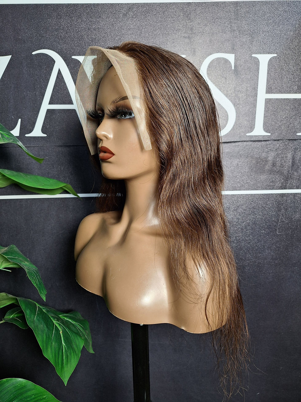 Thumbnail: Premium Wavy Peruvian Wig, 18 Inches.