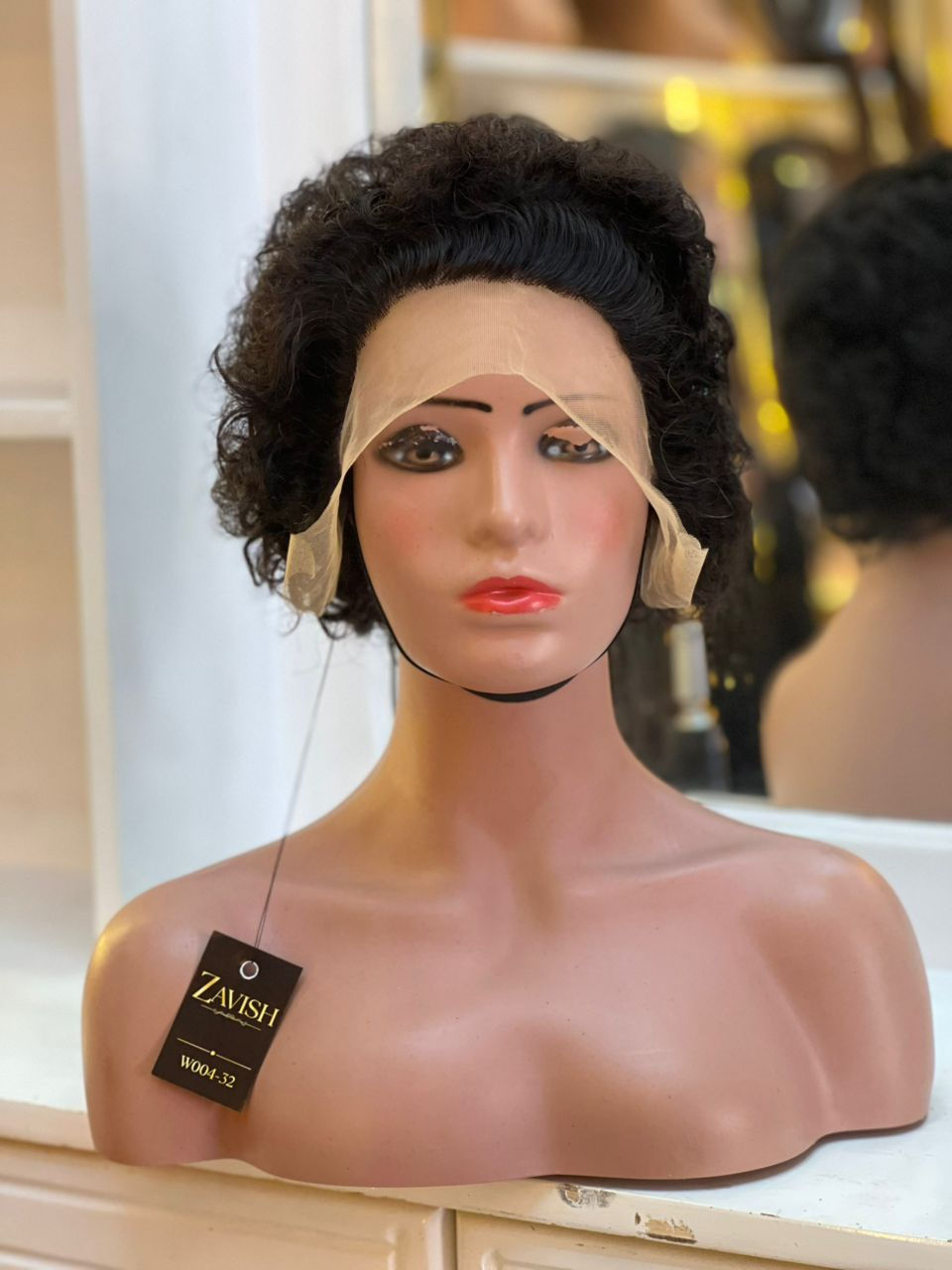 Premium Curly Brazilian Wig, Very Short.