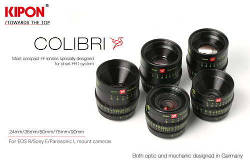 COLIBRI Cine Lens Set 24/35/50/75/90mm KIPON