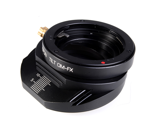フジFX X-Pro1 X-E1カメラ用オリンパスOMレンズ チルトアダプター 3
