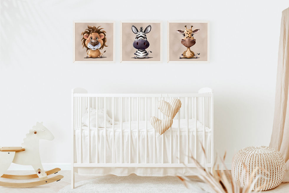 Thumbnail: Cow Nursery Print - Farmyard Friends