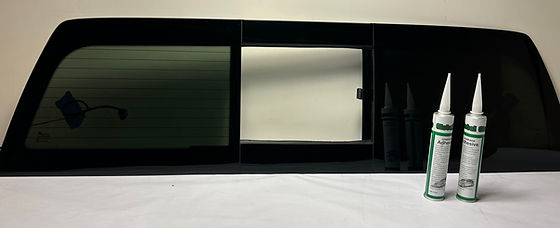 Manual Sliding Back Glass Window For 2019-2025 Chevy Silverado 1500 – Heated, Dark Tinted, Direct Fit