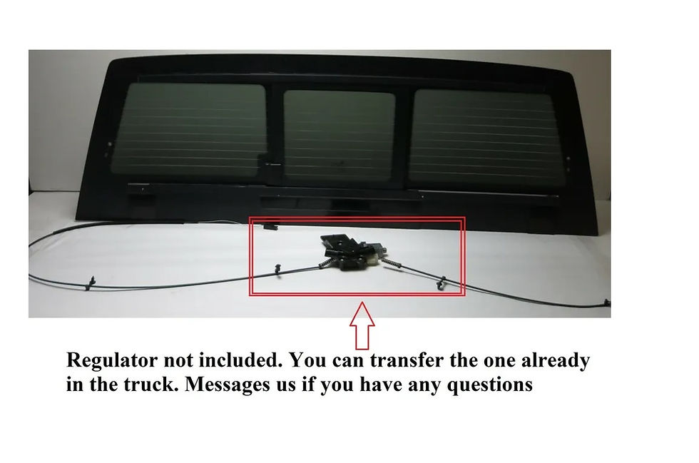 Thumbnail: Fits 2017-2026 Ford F250 F350 Back Glass Power Ready Sliding Window / Heated