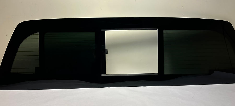 Thumbnail: Fit 2016-2024 Nissan Titan Rear Window Manual Sliding Glass w/Heat+2Glues