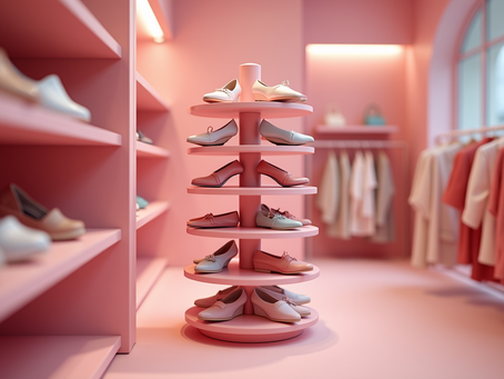 A SPINNING PINK Shoe Rack and I’m OBSESSED! 💖 T I'm sure the personal touch will make your shoe game even stronger. What kind of shoes are you planning to display!