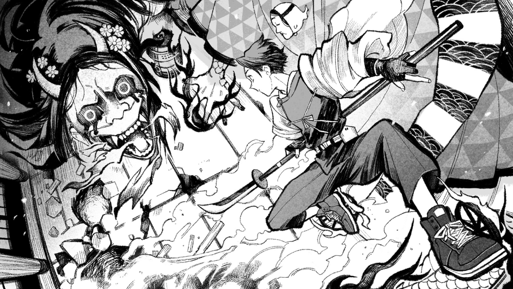 Procreate 白黒アナログイラストの描き方 Procreate 白黒アナログイラストの描き方