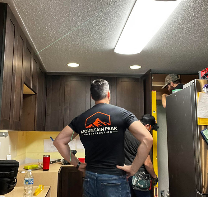 installation in a remodeled kitchen