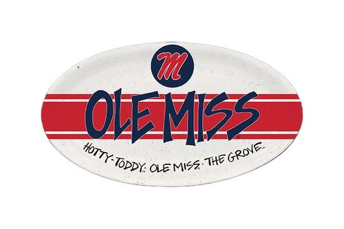 Ole Miss Hotty Toddy  12 "Melamine Oval Platter