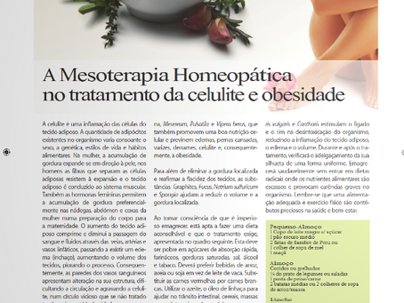 A Mesoterapia Homeopática no tratamento da celulite e obesidade