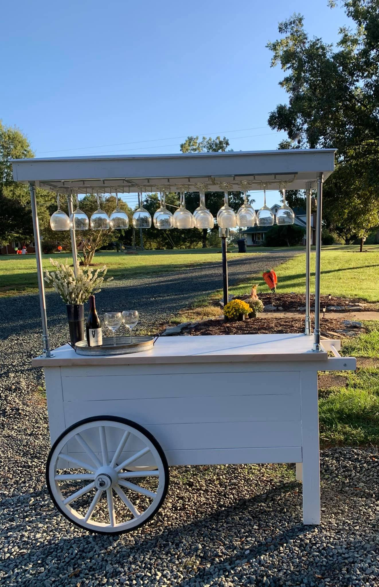 Wagon Wheel Cart with Canopy