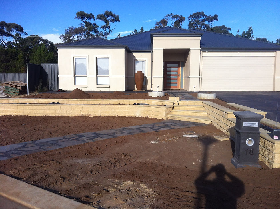 Entry Pathway & Retainer Wall