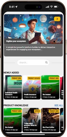 Learner Landing view