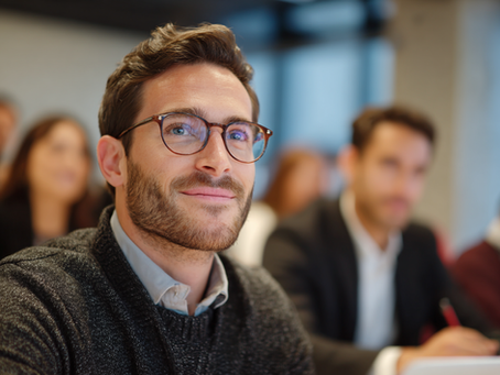 A Person is Enjoying Corporate Learning