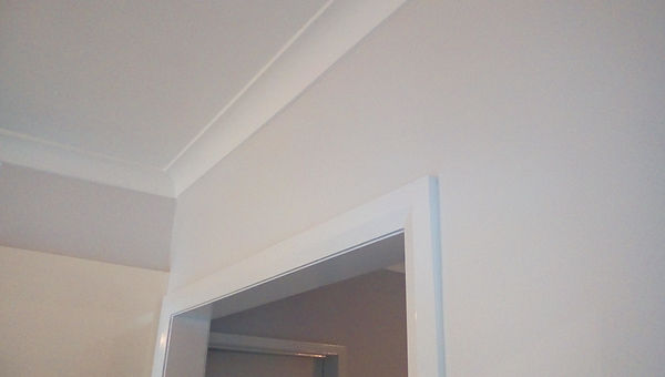 Professional interior painting on woodwork.