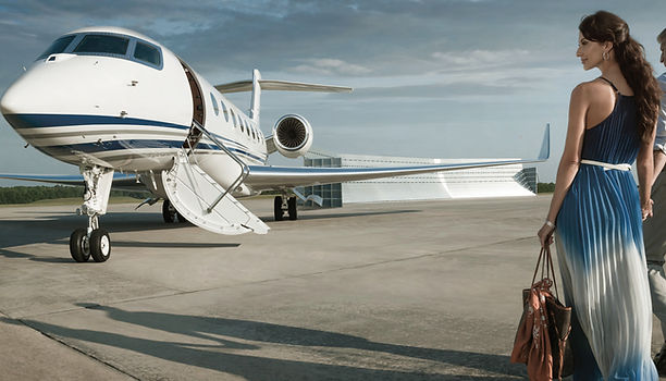 JetPrime LLC Premium private jet corporate aircraft management service on runway.