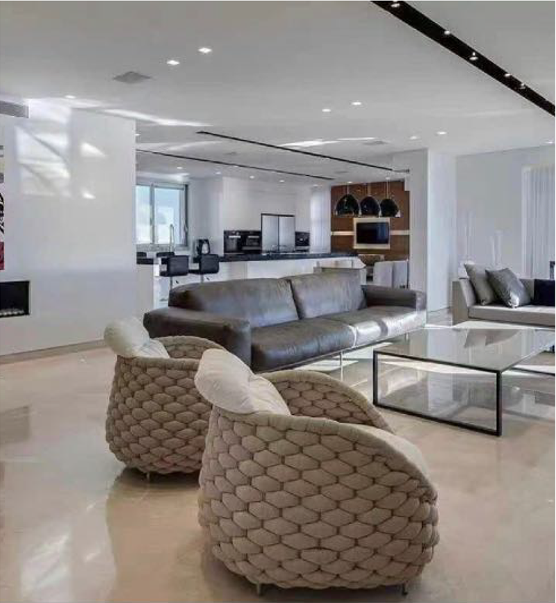 Signature pieces in hotel foyer