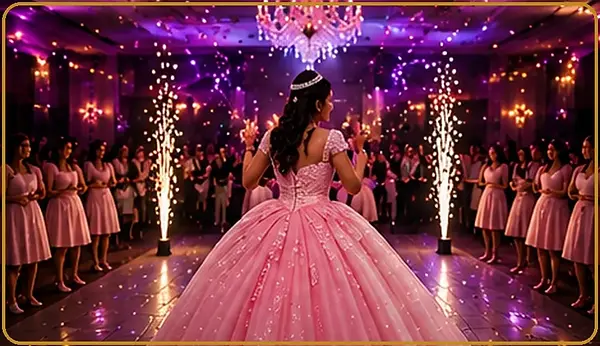 DJ y sonido para quinceañeras en Chicago con entrada especial y luces de fiesta