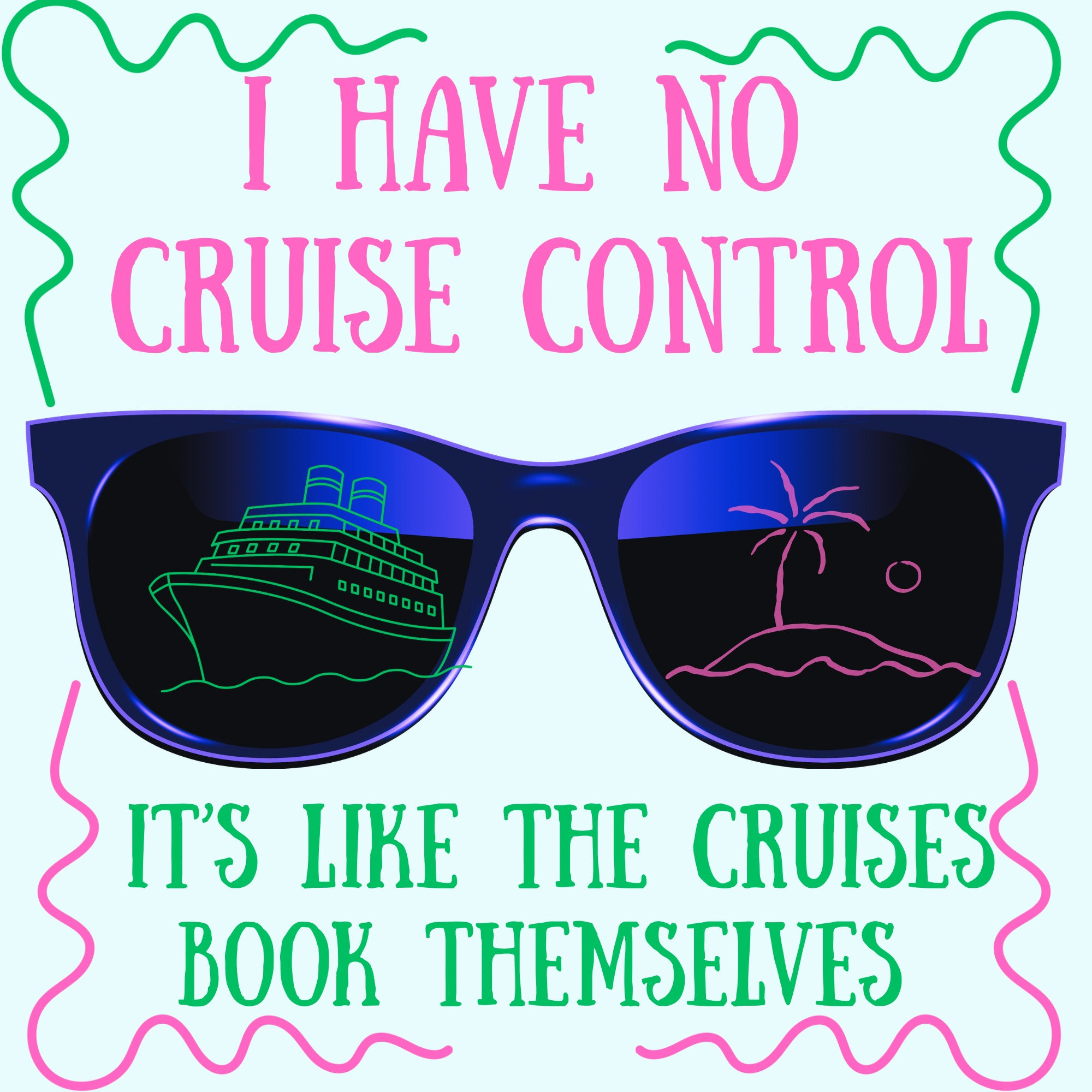 No Cruise Control Glasses Door Magnet