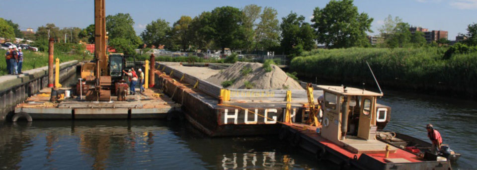 Industrial machinery transporting materials